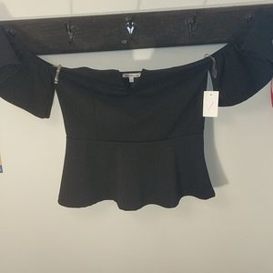 Black crop top